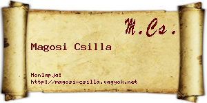 Magosi Csilla névjegykártya